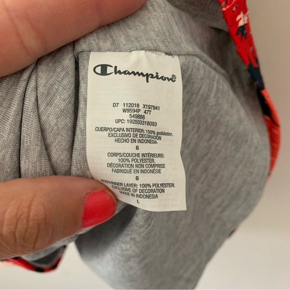 Champion Graphic Gard Reversible Mesh Jersey Floral Orange Navy NEW Size Large - Picture 11 of 14